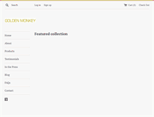 Tablet Screenshot of goldenmonkeybrand.com